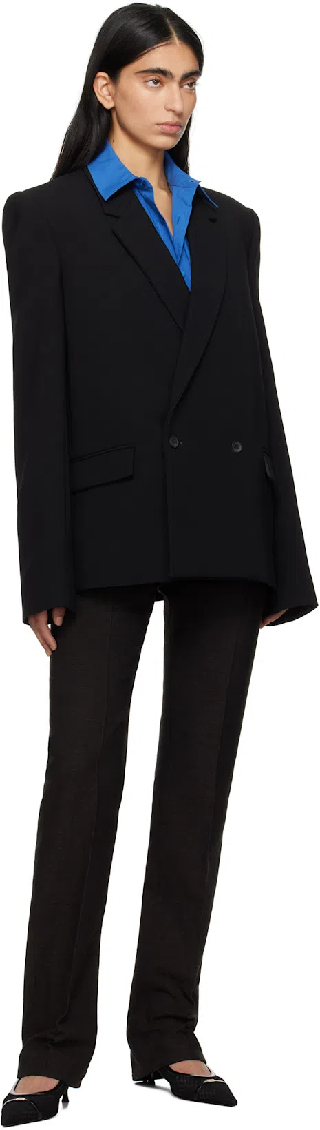 WARDROBE.NYC Black Hailey Bieber Edition Hb Blazer