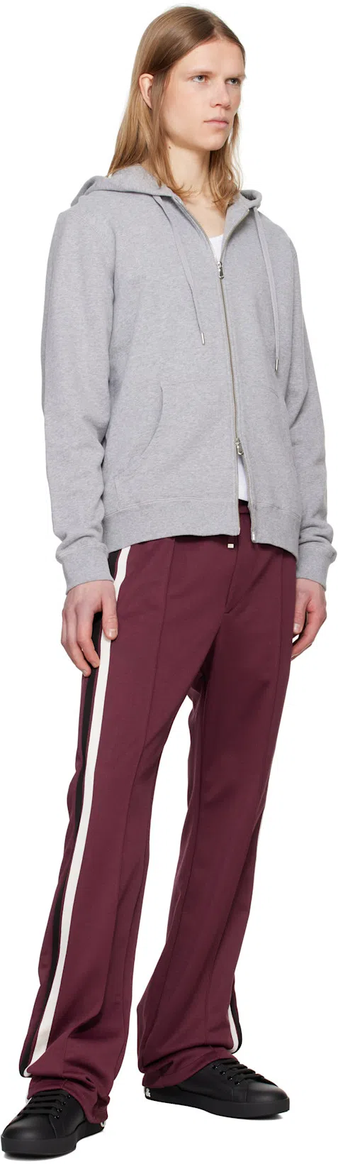 DOLCE & GABBANA Portofino White And Black Leather Sneakers