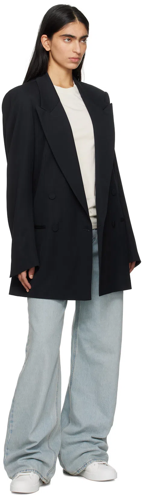 DOLCE & GABBANA Prada Two-tone Leather Downtown Sneakers In White