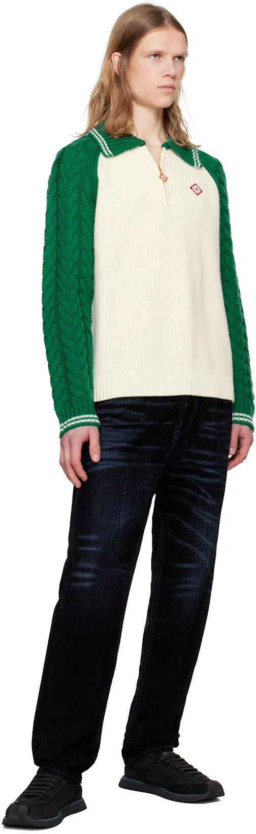 DOLCE & GABBANA Runner Panelled Shell Sneakers In Black