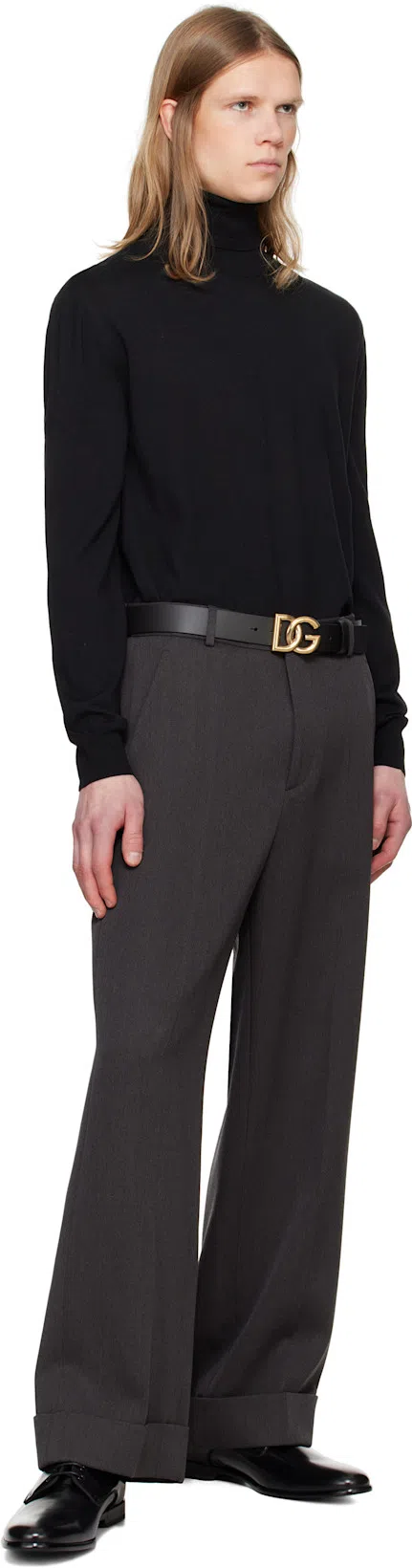 VALENTINO Black Vlogo Signature Turtleneck In Nero