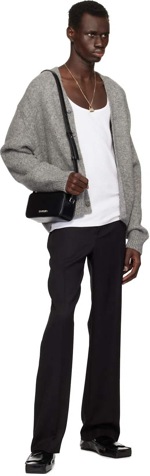 JACQUEMUS Gilet En Maille In Gray