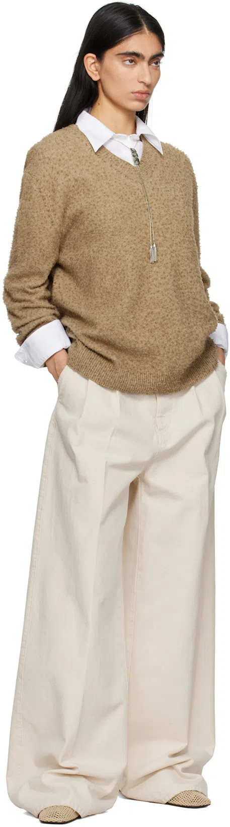 MFPEN White Readers Shirt In Sheer Check