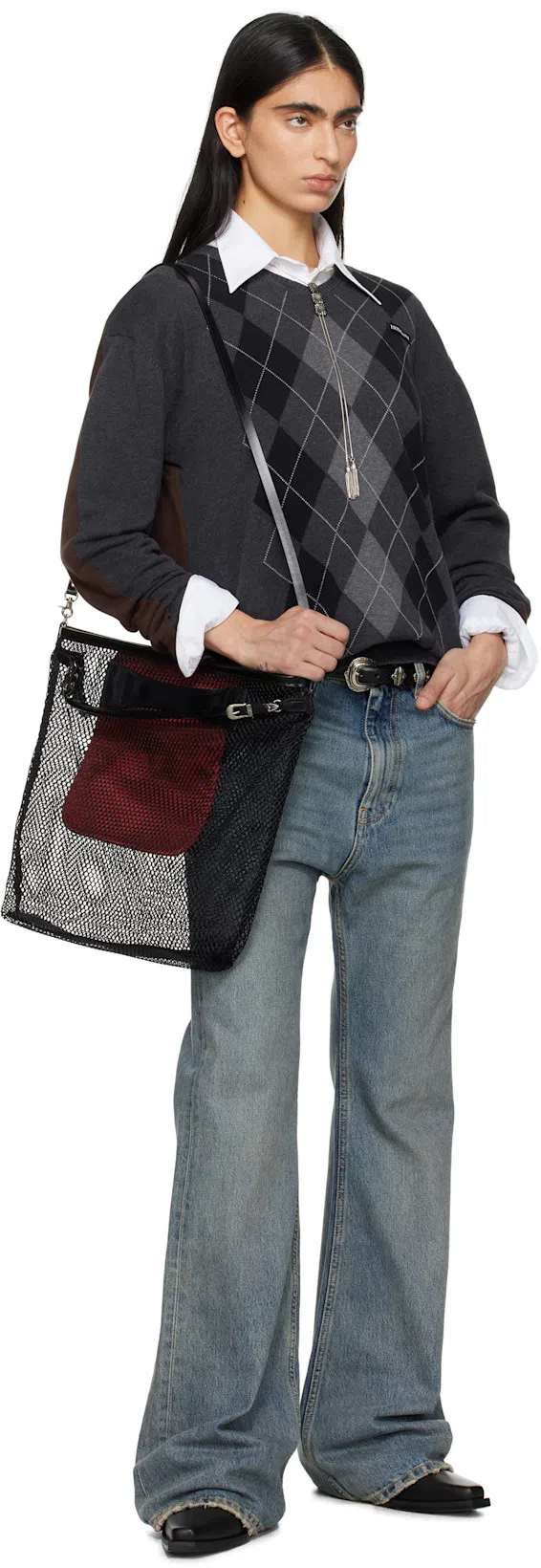 MFPEN White Readers Shirt In Sheer Check