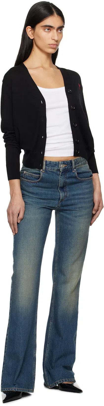 AMI ALEXANDRE MATTIUSSI Cardigan In Blue