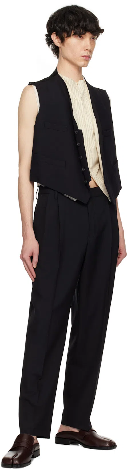 MAISON MARGIELA Burgundy Tabi City Loafer Mules In T5079 Vineyard Wine