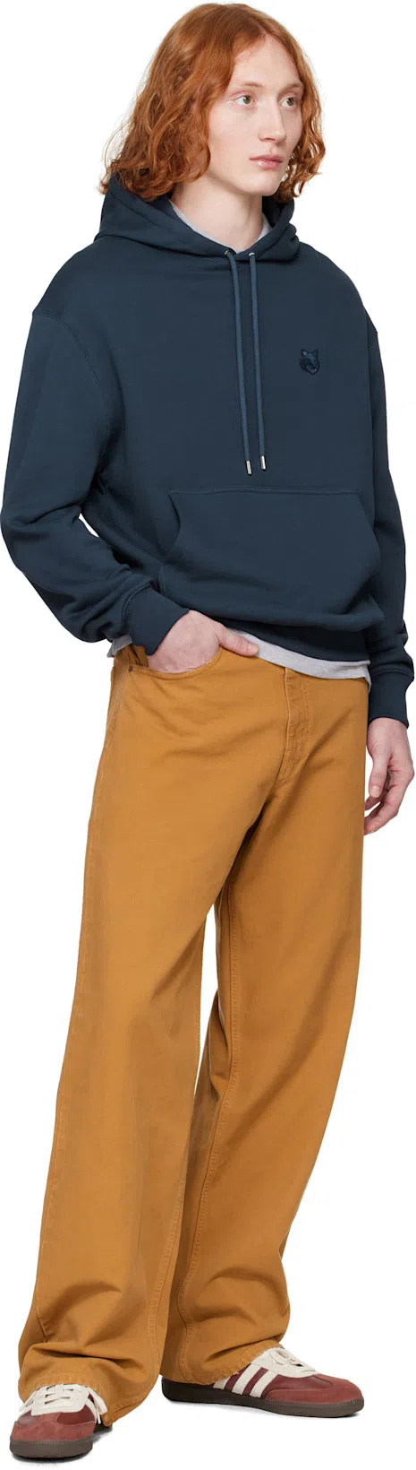 MM6 MAISON MARGIELA Beige Cotton Canvas Trousers In Brown