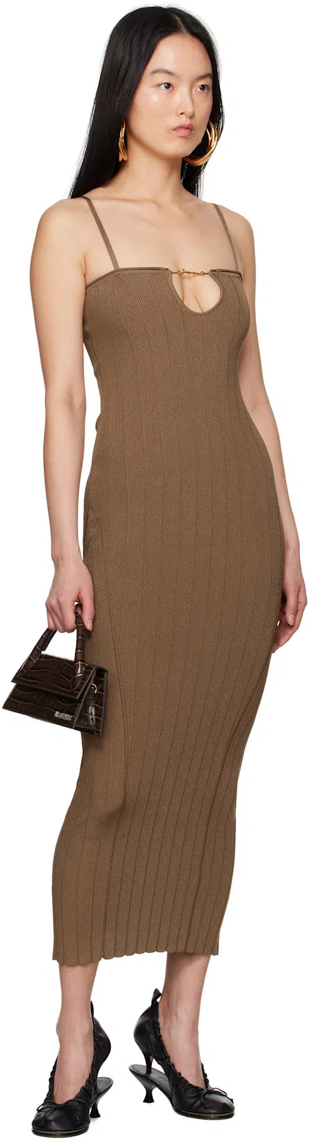 JACQUEMUS Les Doubles Ballerines Leather Pumps In Black