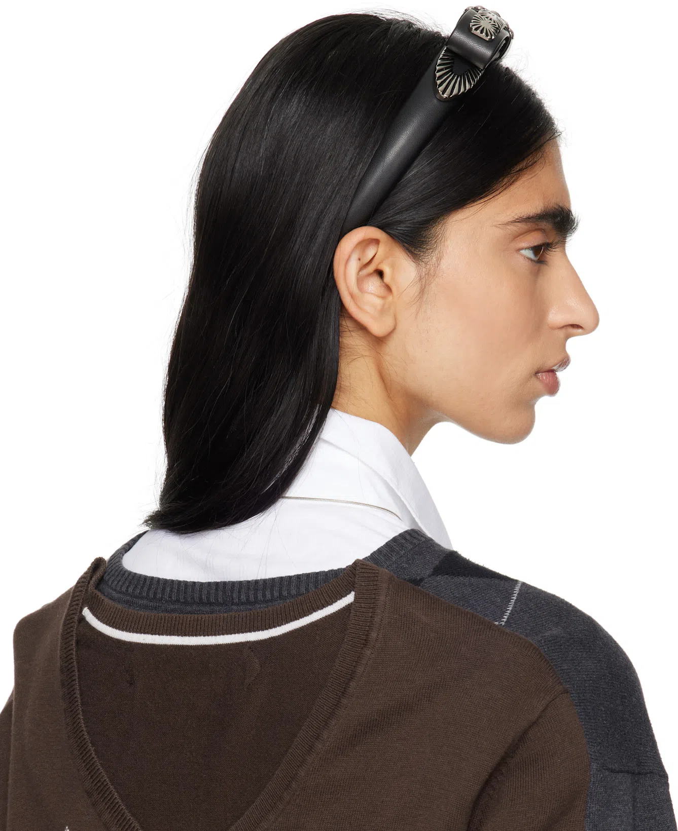 MFPEN White Readers Shirt In Sheer Check