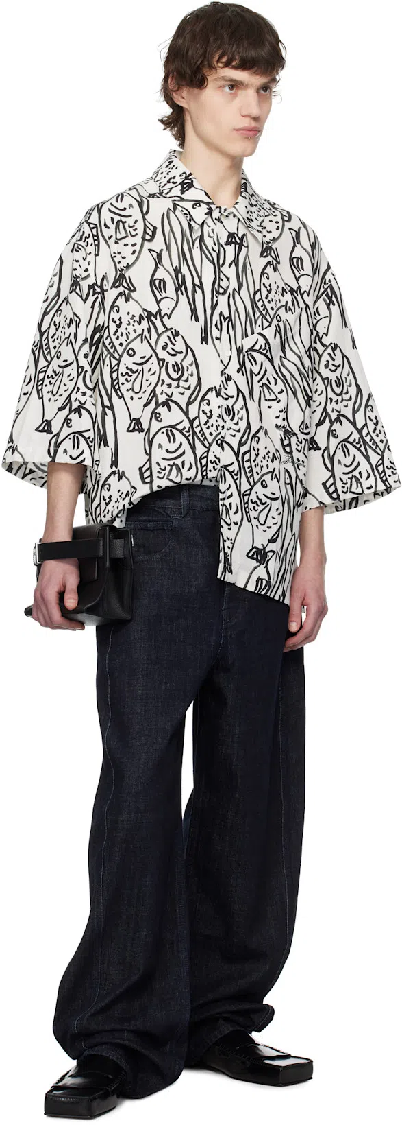 JACQUEMUS Men La Chemise Aloe Shirt In White