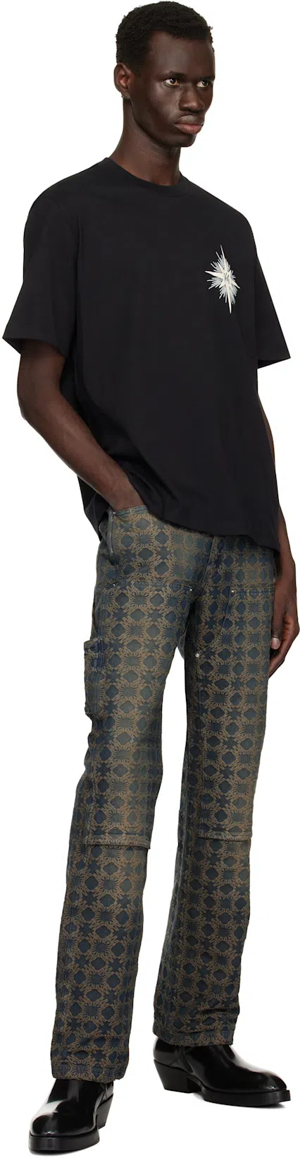 AMIRI Starbust T-shirt In Black