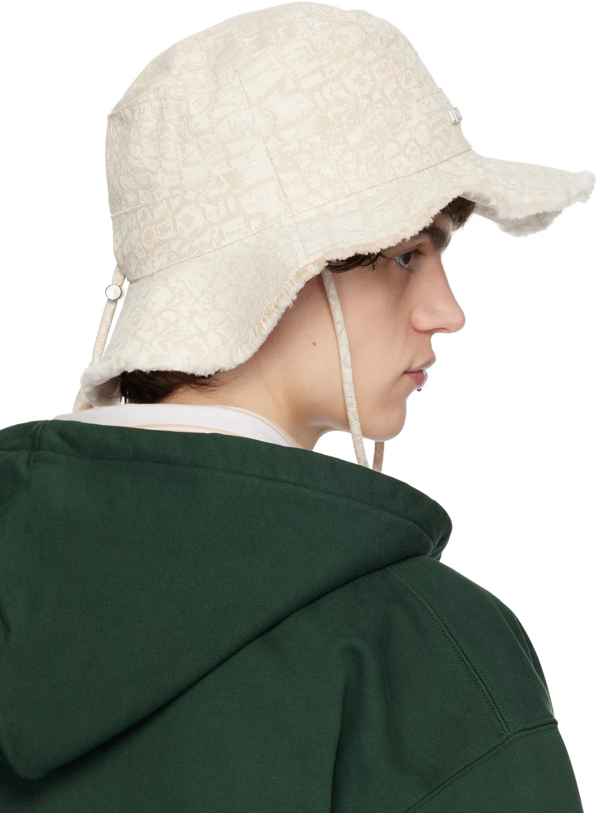 JACQUEMUS Gros-grain Hoodie In Green