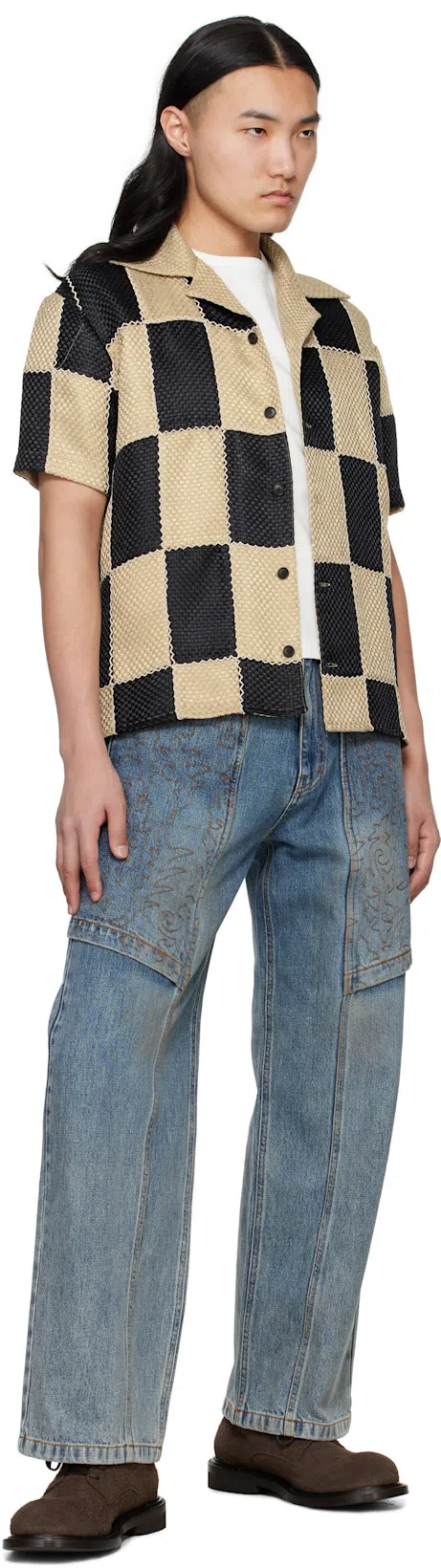 MOSCHINO Lace-up Brogues Leather Sole In Brown