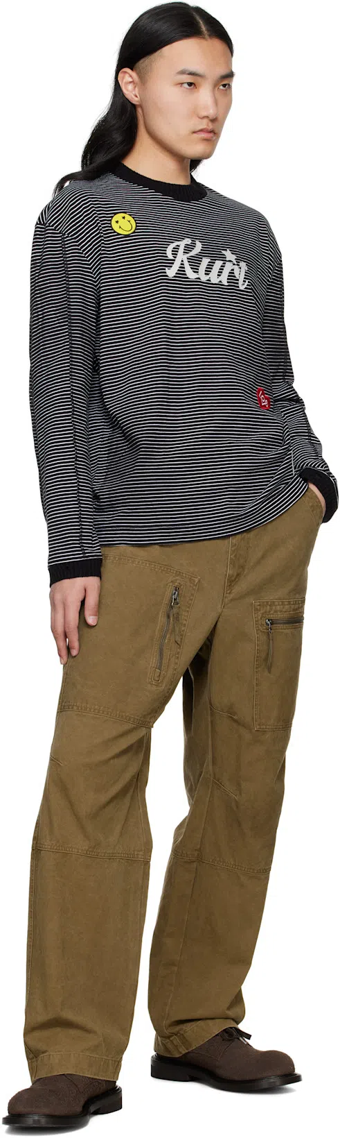 MOSCHINO Lace-up Brogues Leather Sole In Brown