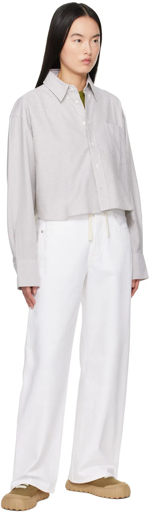 CITIZEN OF HUMANITY Brynn Drawstring Trouser In Gray