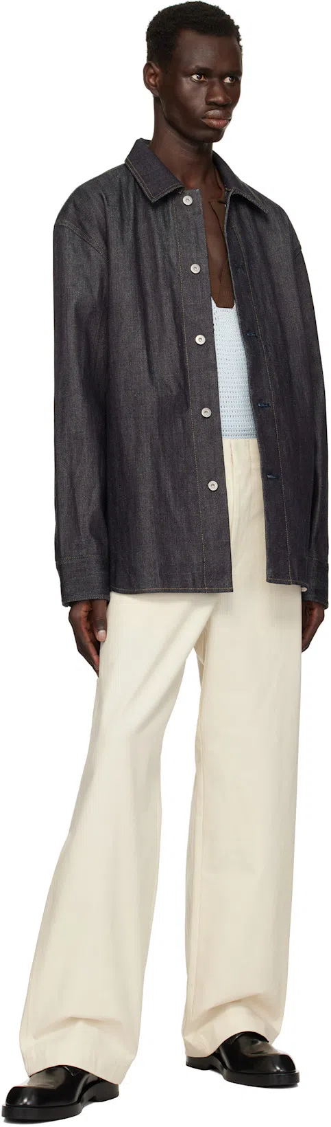 JIL SANDER W Denim Shirt 01 Regular Fit Overshirt In Blue