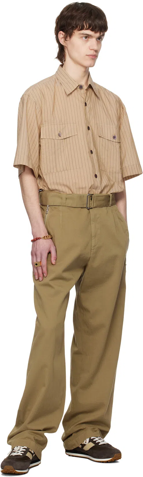 TOM FORD Mesh And Leather-trimmed Suede Sneakers In Brown