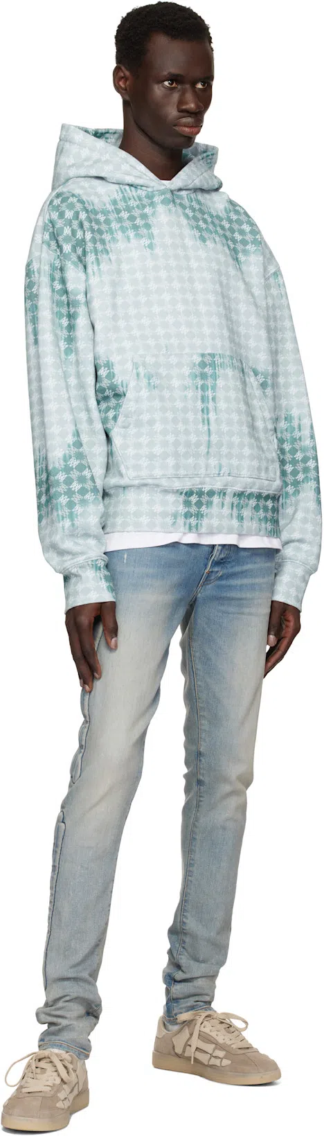 AMIRI Mens Jazz Band Brand-print Cotton-jersey T-shirt White