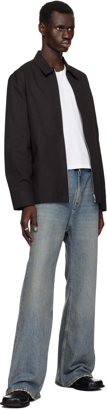 JIL SANDER Straight Plain Jacket In Black