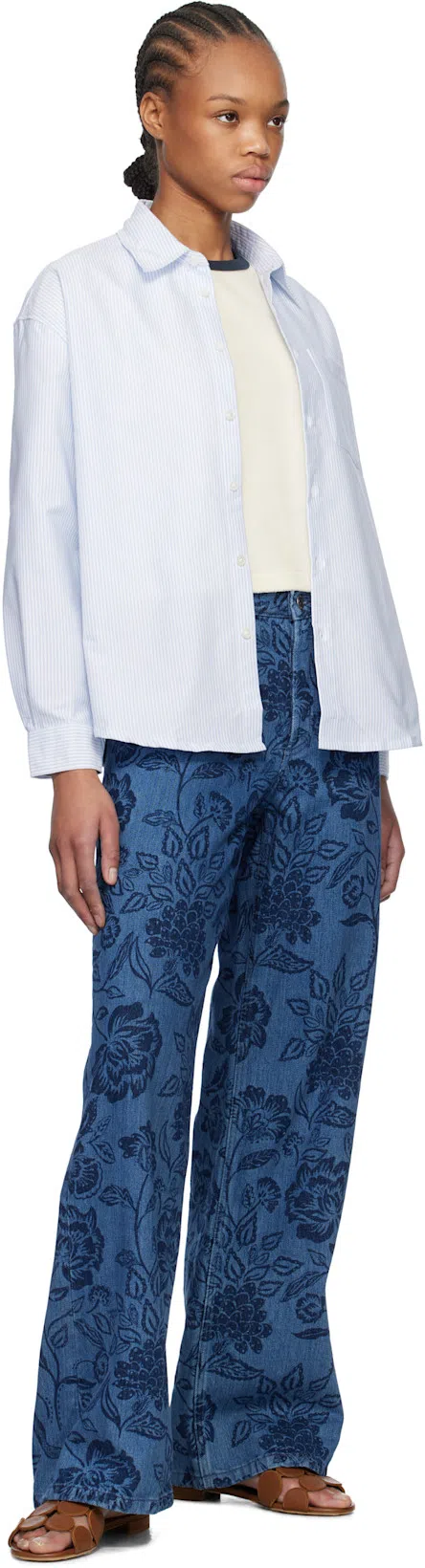 MANOLO BLAHNIK Haribalmufalt Patti Sandals In Brown