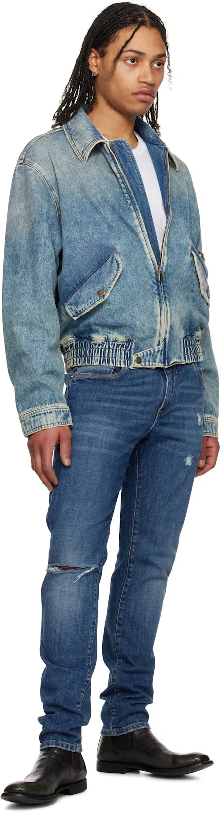 TOM FORD Lyocell Cotton Short Sleeve Crewneck T-shirt White