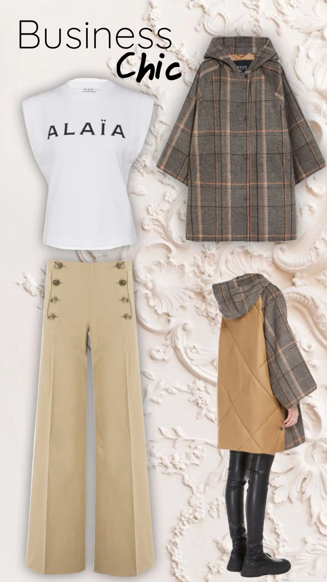 ALAÏA Logo Print Crewneck T-shirt In White