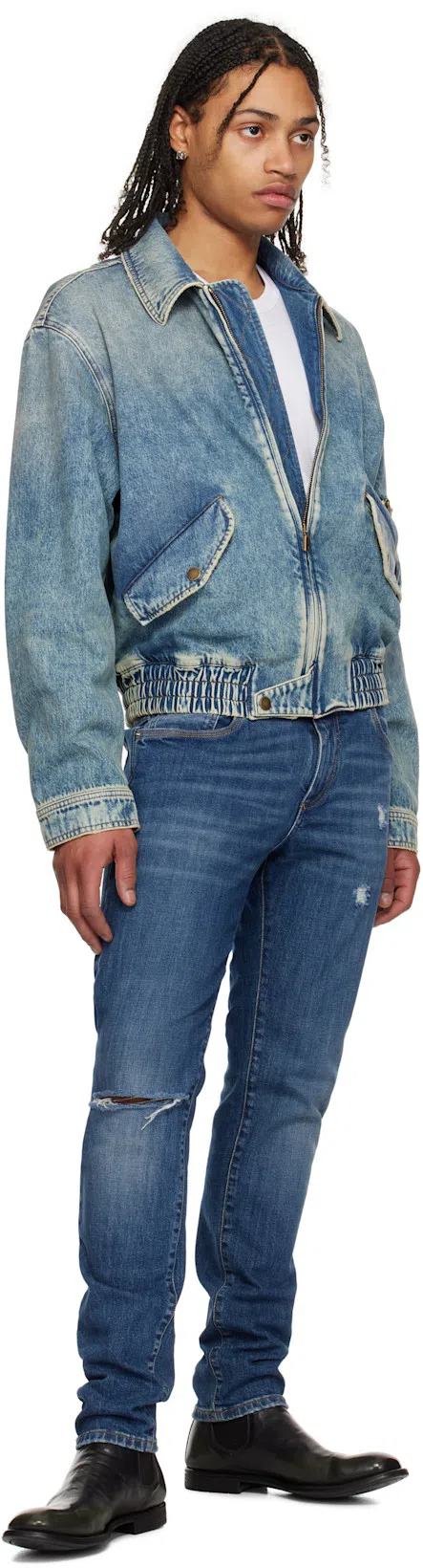 TOM FORD Lyocell Cotton Short Sleeve Crewneck T-shirt White