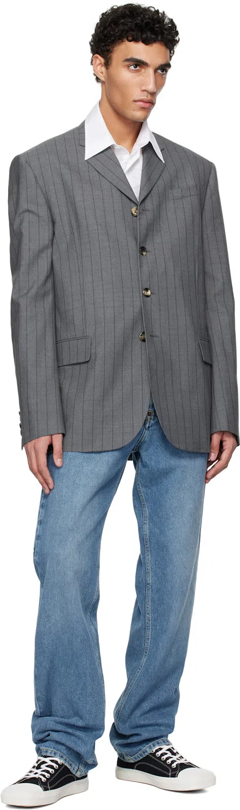 MOSCHINO Square-toe Sneakers In Black