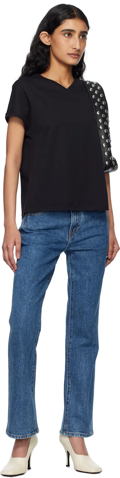 KHAITE Mae Short-sleeved T-shirt In Black