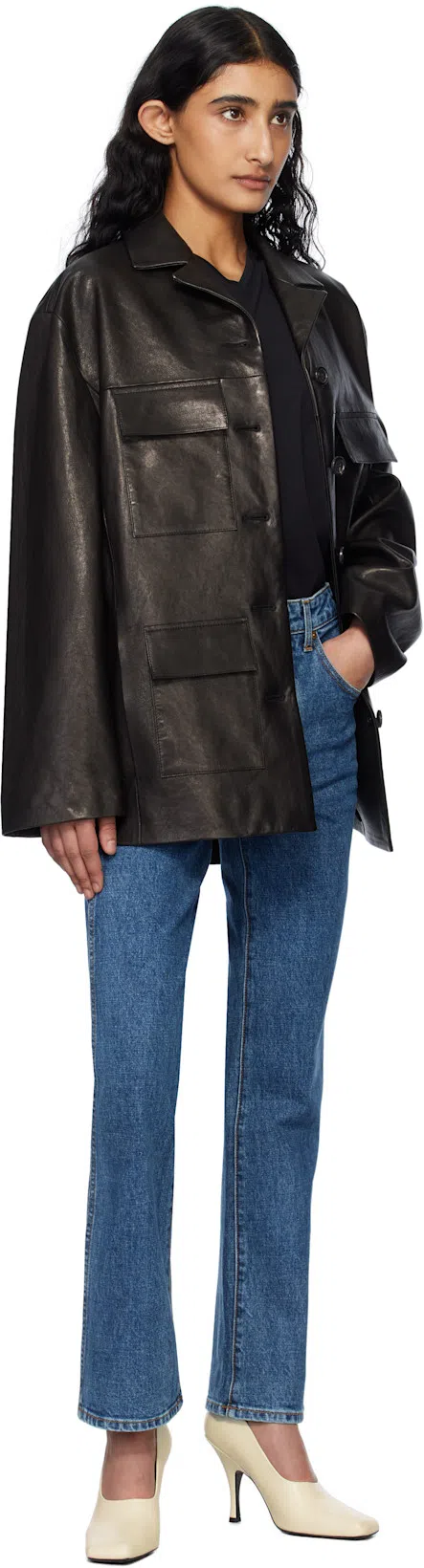 KHAITE Mae Short-sleeved T-shirt In Black