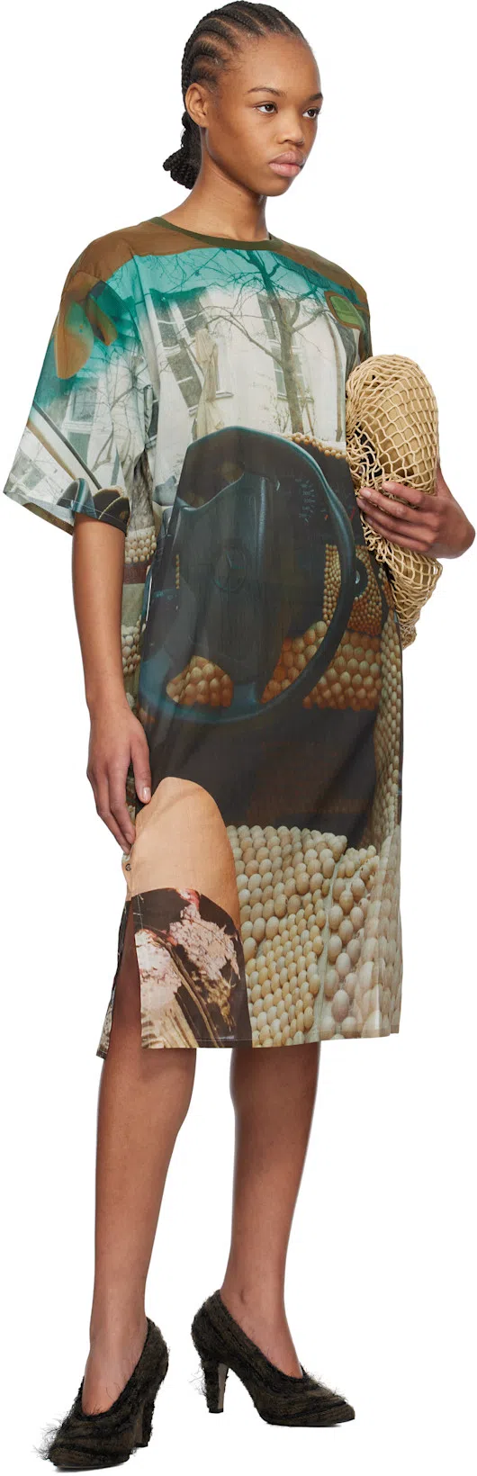 THE ROW Prudens Fuzzy Fabric Pumps In Lama