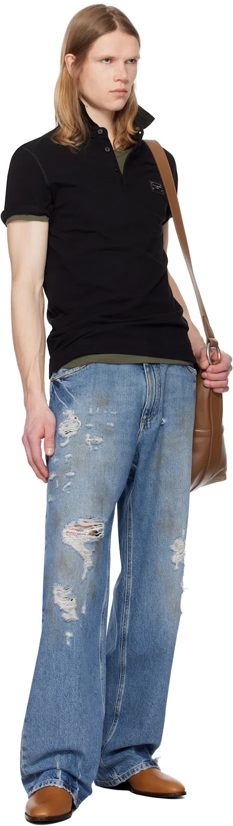 TOM FORD Khaki Cotton Stretch Jersey T-shirt In Military Green