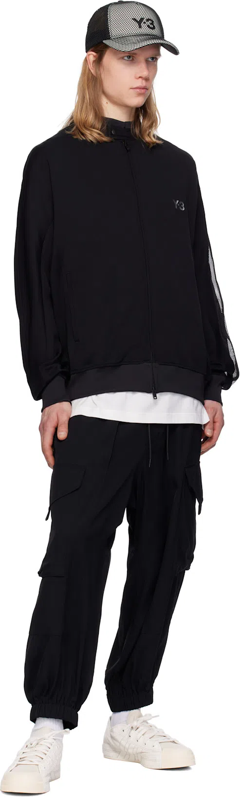 Y-3 Adidas Y 3 White Crew Neck T Shirt With Logo