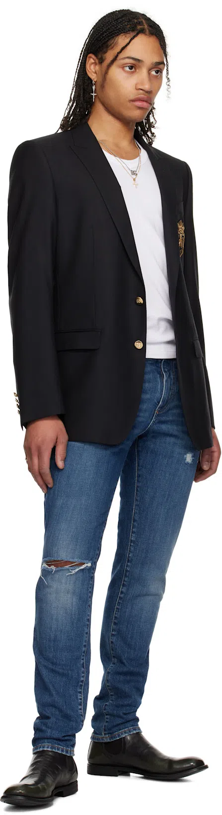 TOM FORD Lyocell Cotton Short Sleeve Crewneck T-shirt White