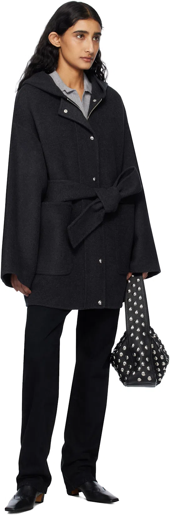 KHAITE Bacall Low Rise Straight Jeans In Black