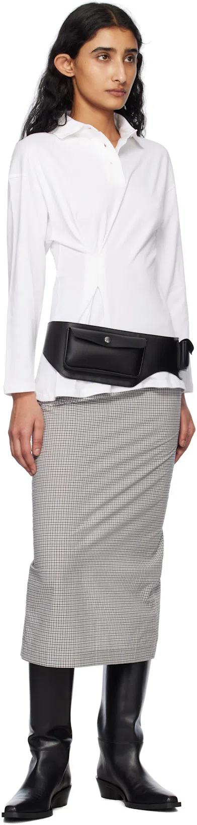 PROENZA SCHOULER Bronco Leather Tall Boots In Black