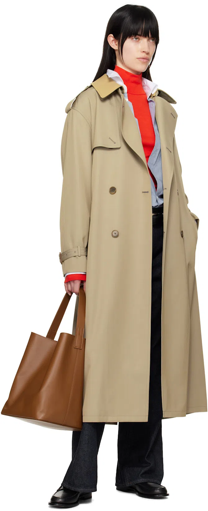 FILIPPA K Cotton Tuxedo Shirt In Blue