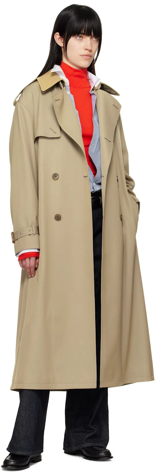 FILIPPA K Cotton Tuxedo Shirt In Blue