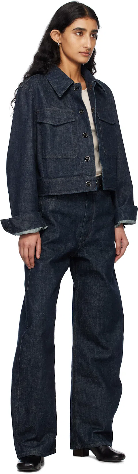 THE ROW Black Prudens Boots In Blk Black