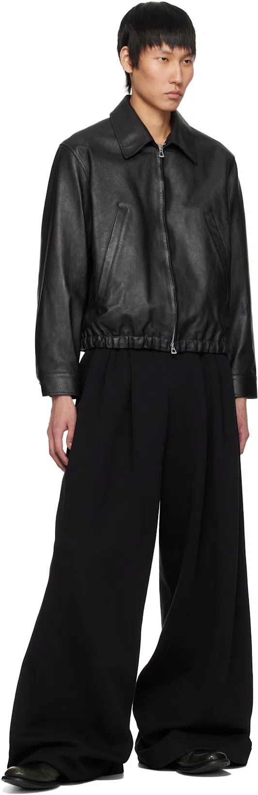DRIES VAN NOTEN Wide-leg Trousers Back Pocket In Neutral