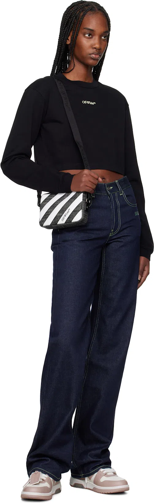 OFF-WHITE Off White Out Of Office Leather Sneakers In Animal Print