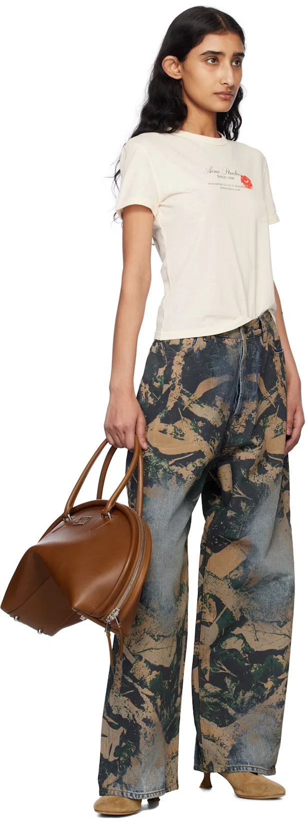 ACNE STUDIOS Bowlina Shoulder Bag In Brown