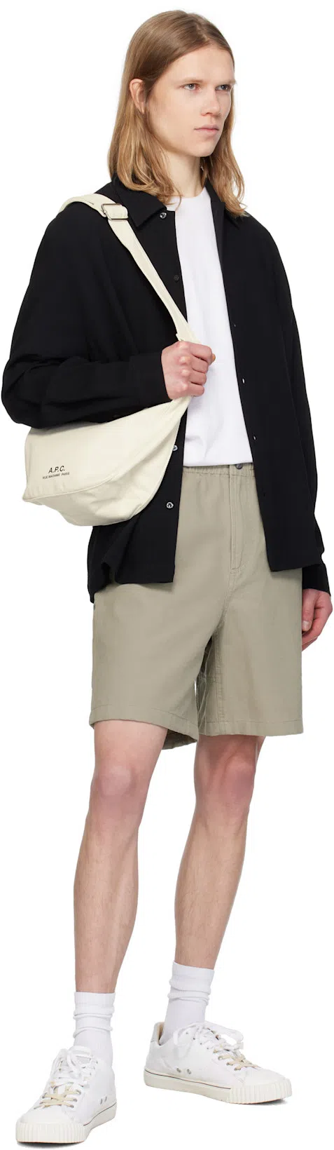 APC Off-white Journal Small Bag In Baa Beige