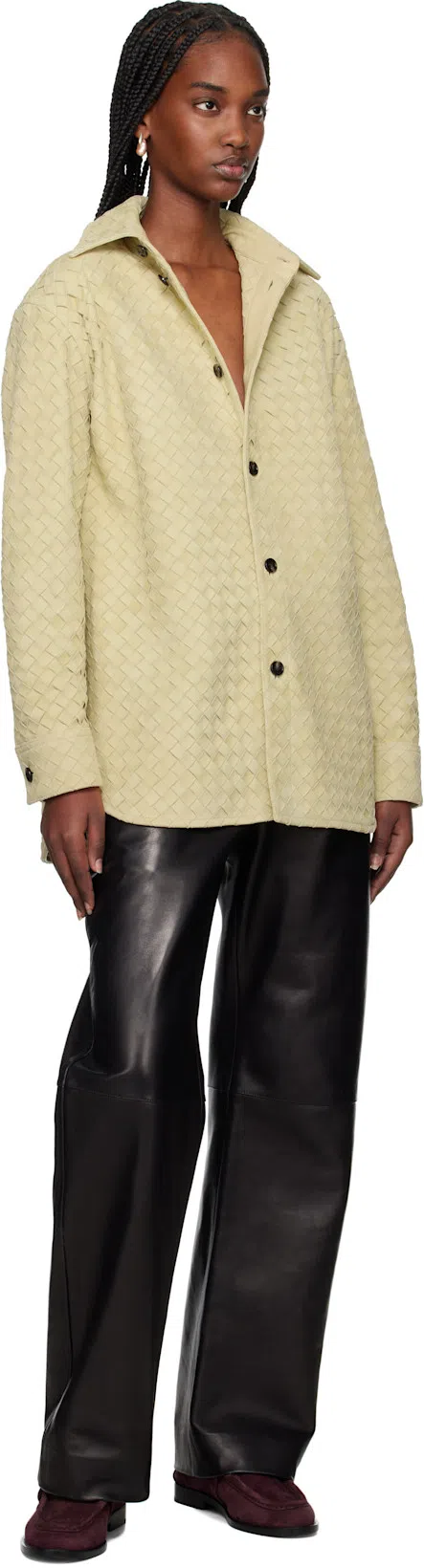 BOTTEGA VENETA Mocassin Astaire In 2241 Dark Barolo