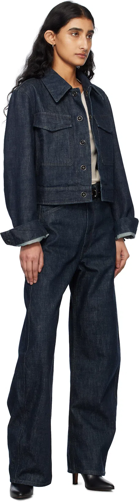 THE ROW Black Prudens Boots In Blk Black