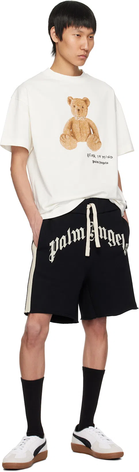 PALM ANGELS Men's Bear In White