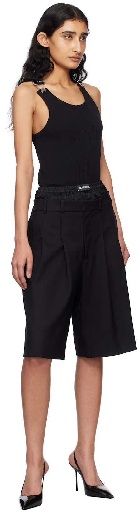 JEAN PAUL GAULTIER Women Black Sleeveless Tank Top, Xs Luxury Tops For Women Darveys