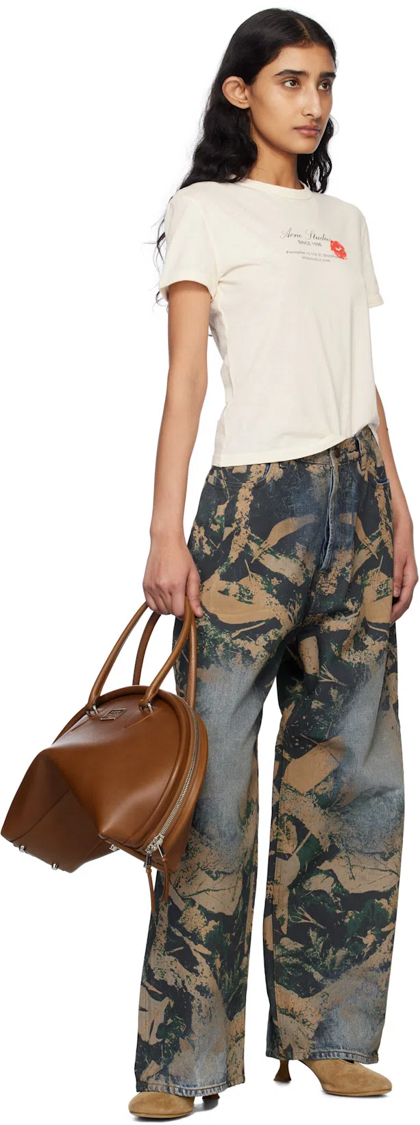 ACNE STUDIOS Multicolor Super Baggy Fit 2023 Jeans In 700 Brown