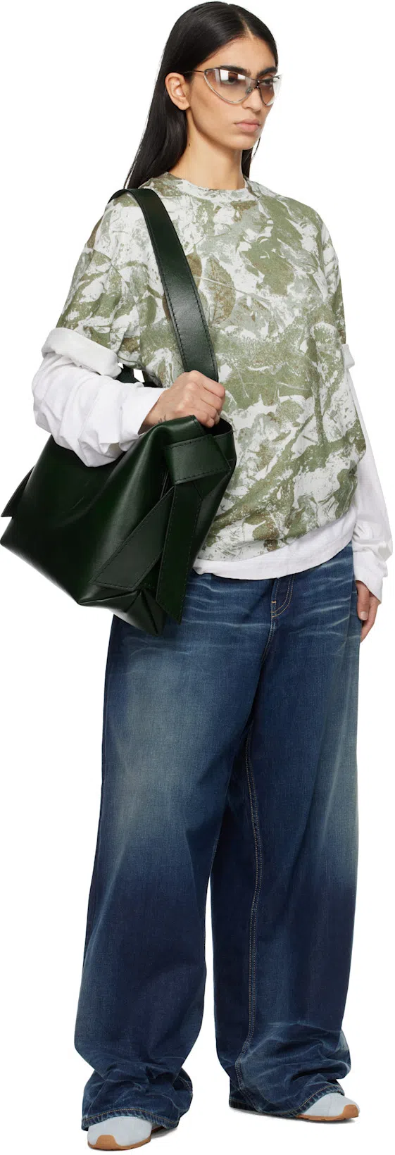 ACNE STUDIOS White Relaxed Fit Logo T-shirt In Dc6 Dusty White