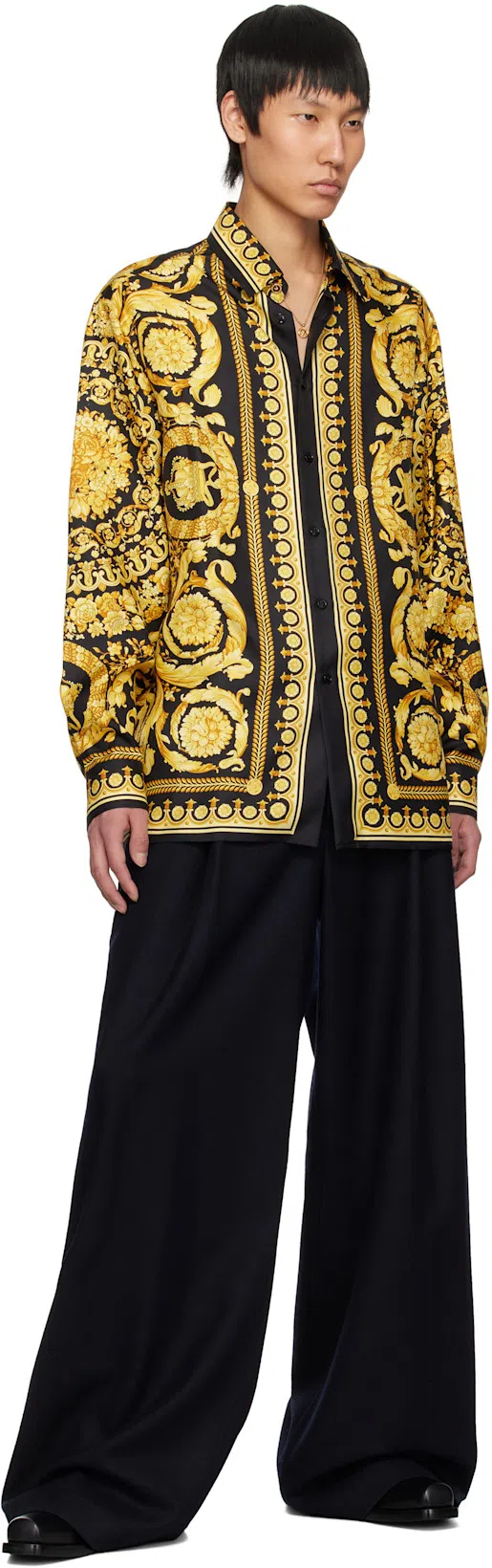 VERSACE Gold Medusa '95 Pendant Necklace In 3j000- Gold